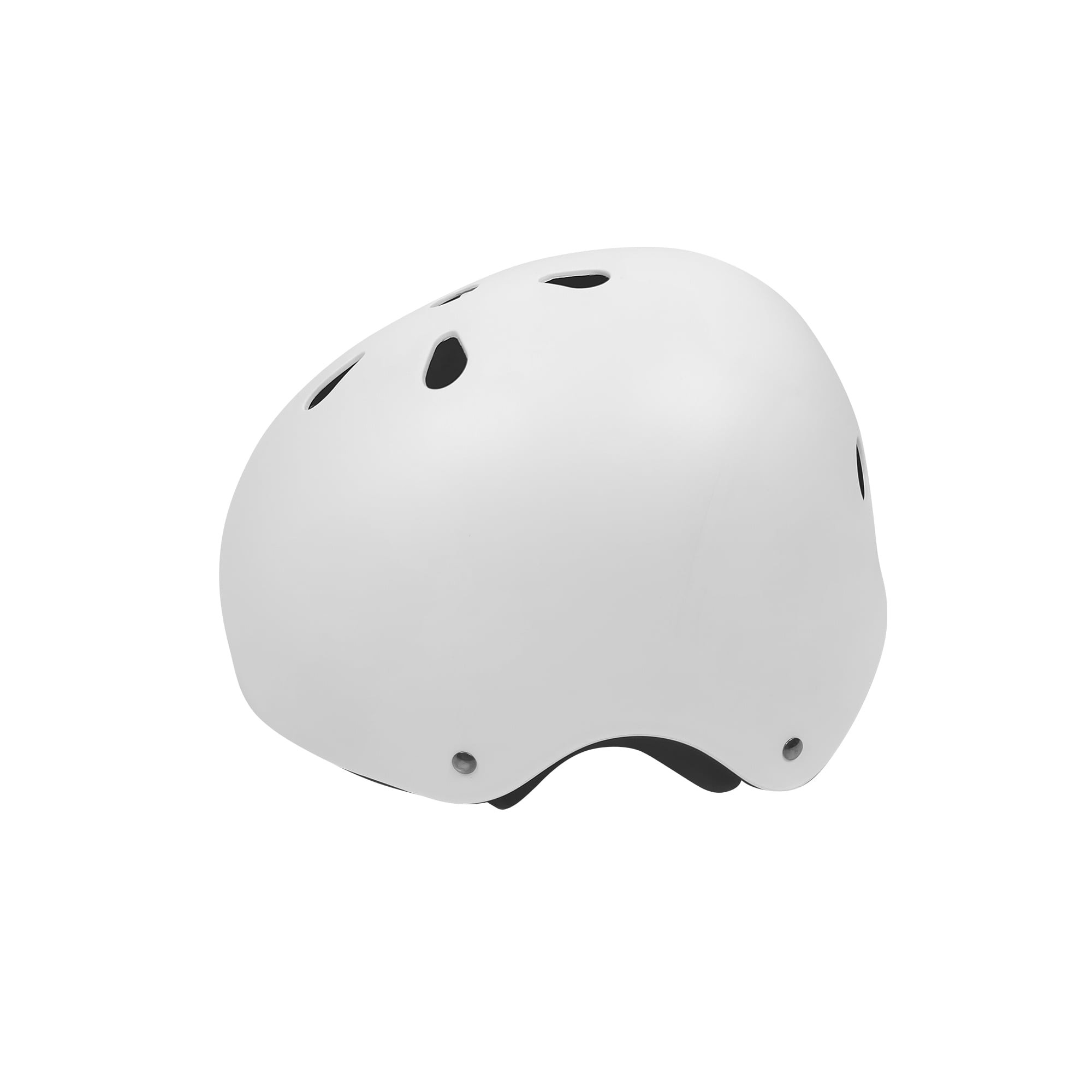 Casco Blanco mate con Luz de Seguridad