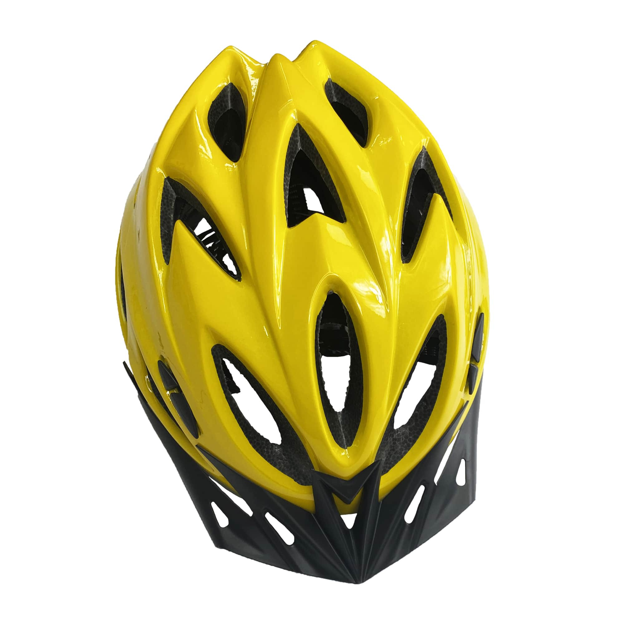 Casco Amarillo con Luz de Seguridad para Bicicleta/Patinete