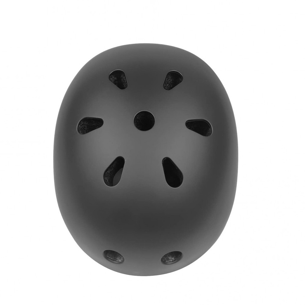 Casco Negro mate con Luz de Seguridad