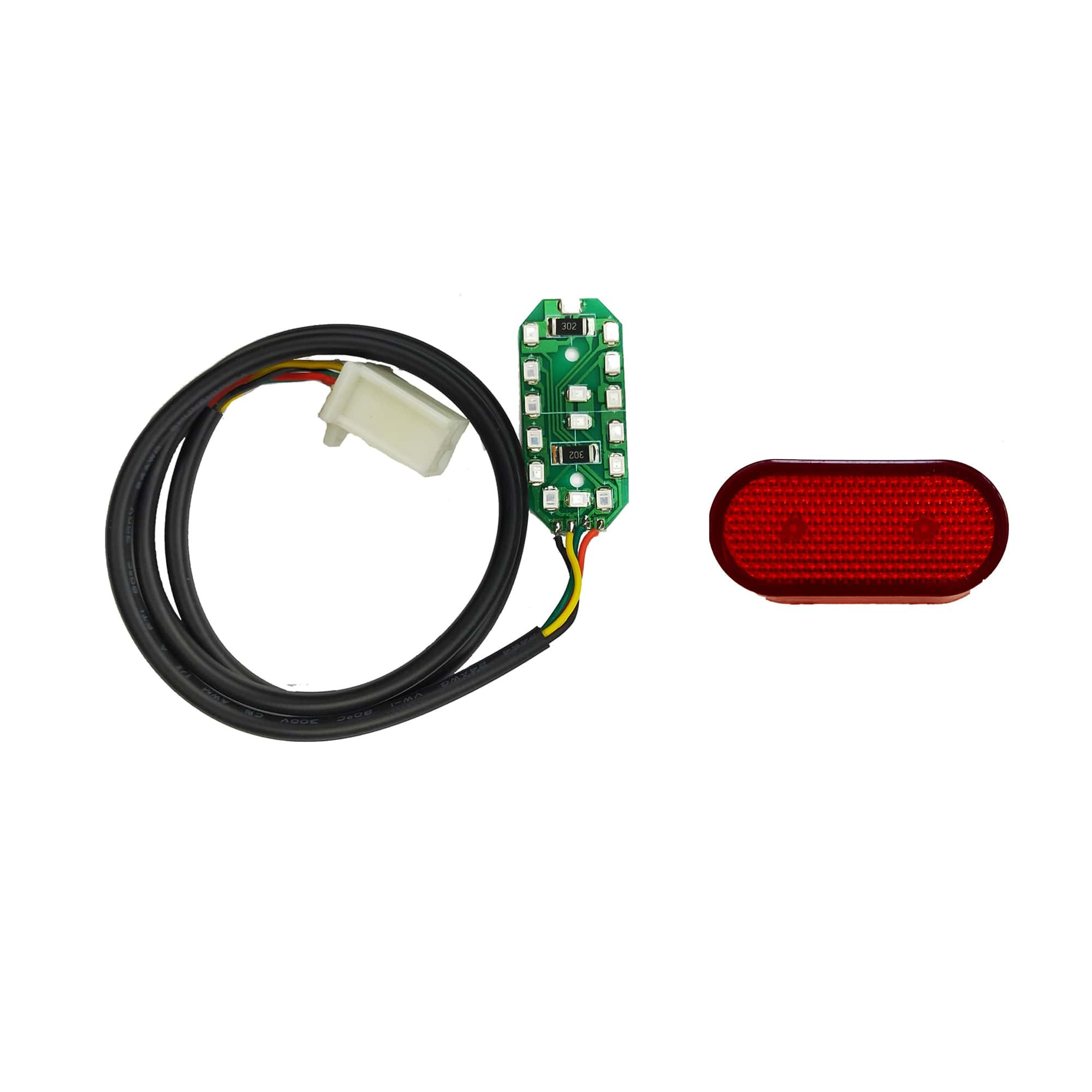 LUZ FRENO T4 Con Cubierta Rojo-Forma Cuadrado