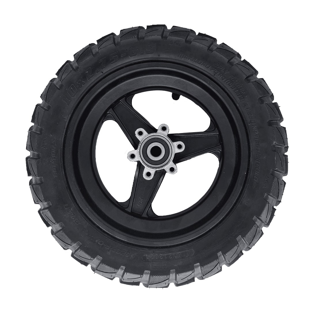 Rueda Delantera + 10*2.75-6.5 Neumático Taco Tubeless Para Zcougar