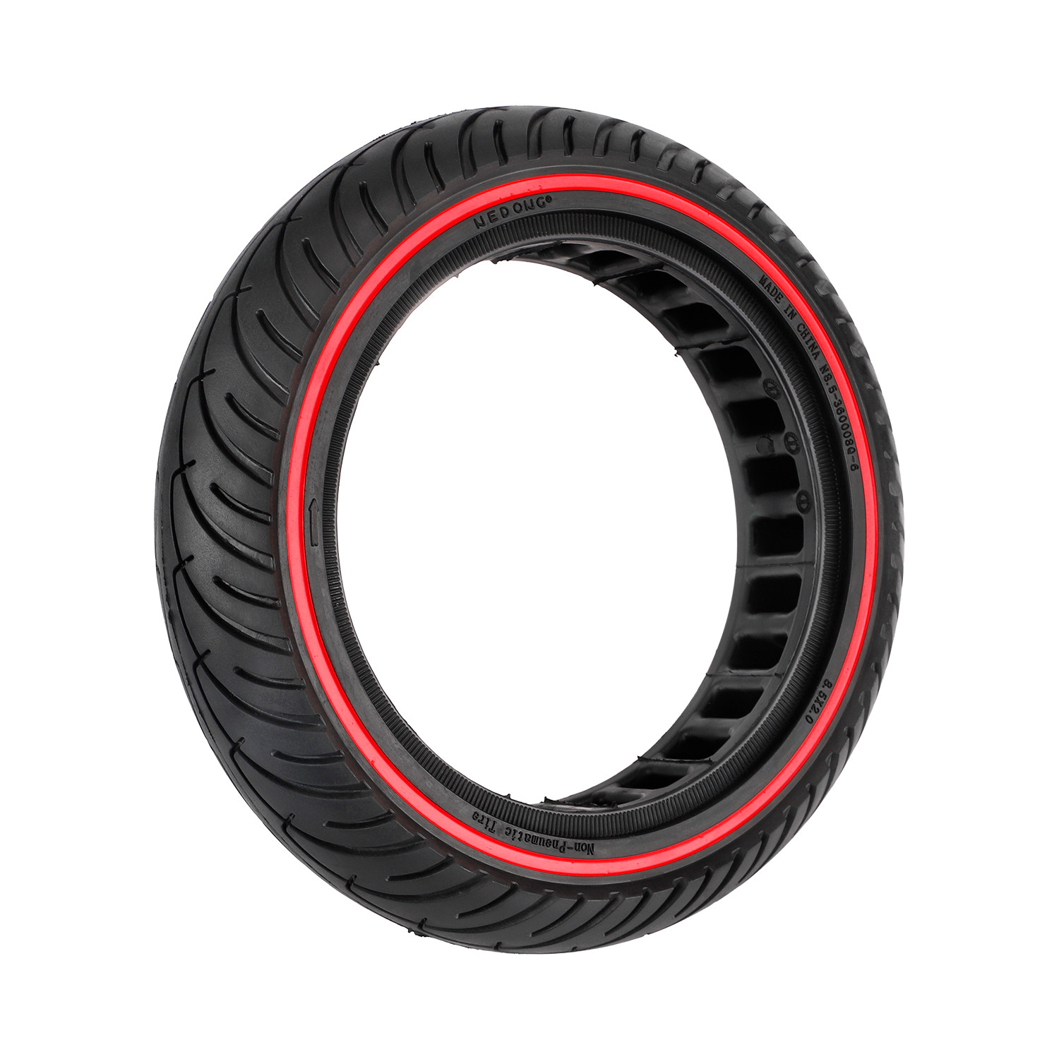 Neumático Macizo Ultra-light 8,5'*2 Rojo