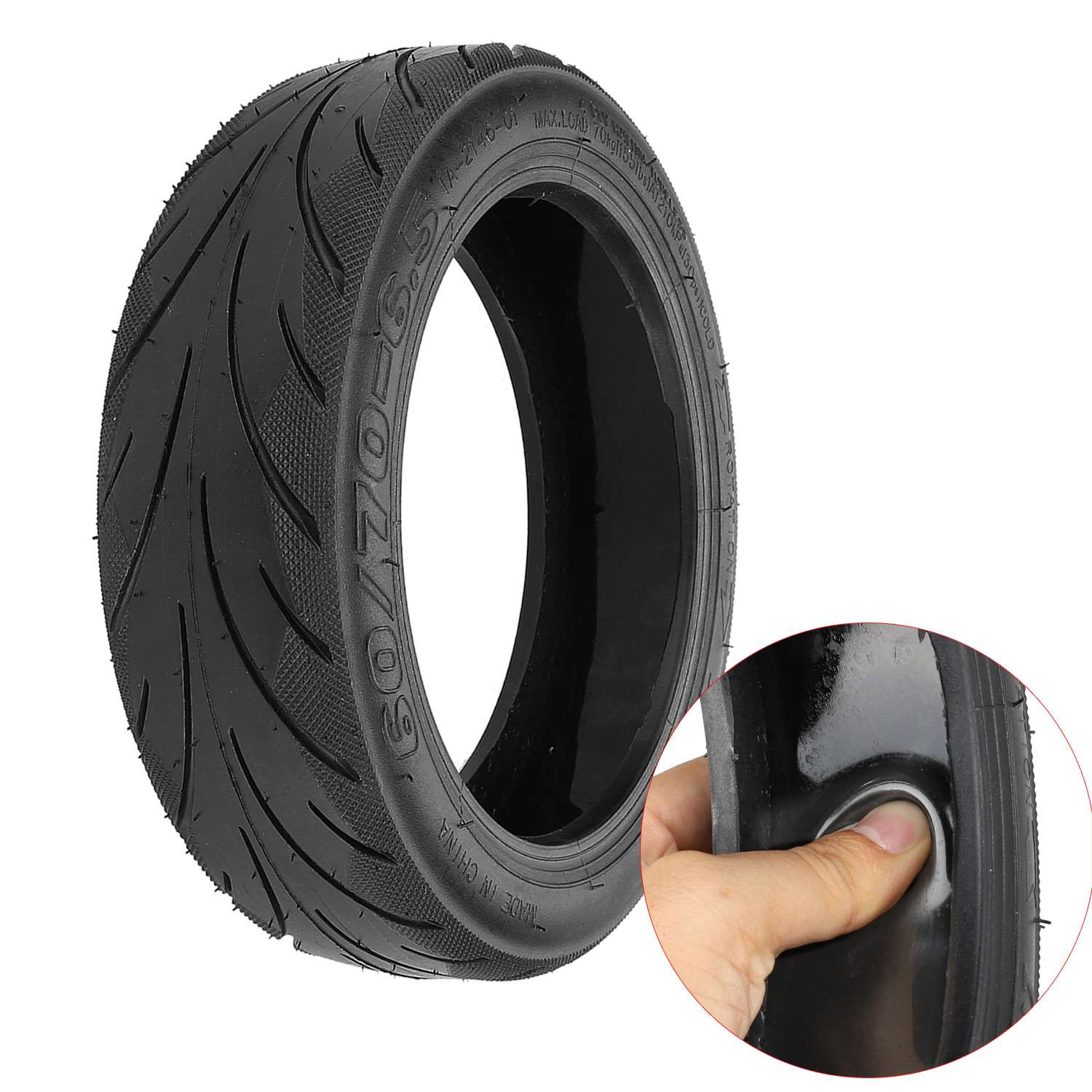 Neumático Tubeless 60/70-6,5 (10*2.5-6.5) Con Gel Anti-Pinchazos