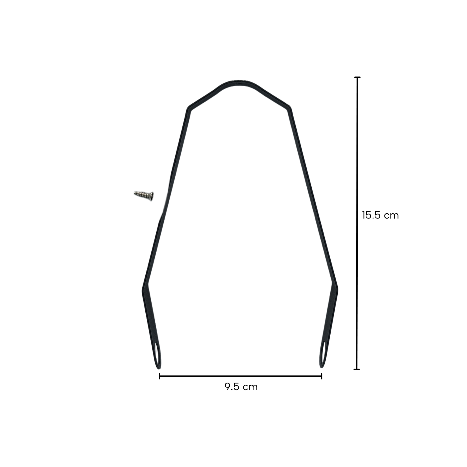 Soporte guardabarro Trasera G30 MAX Negro