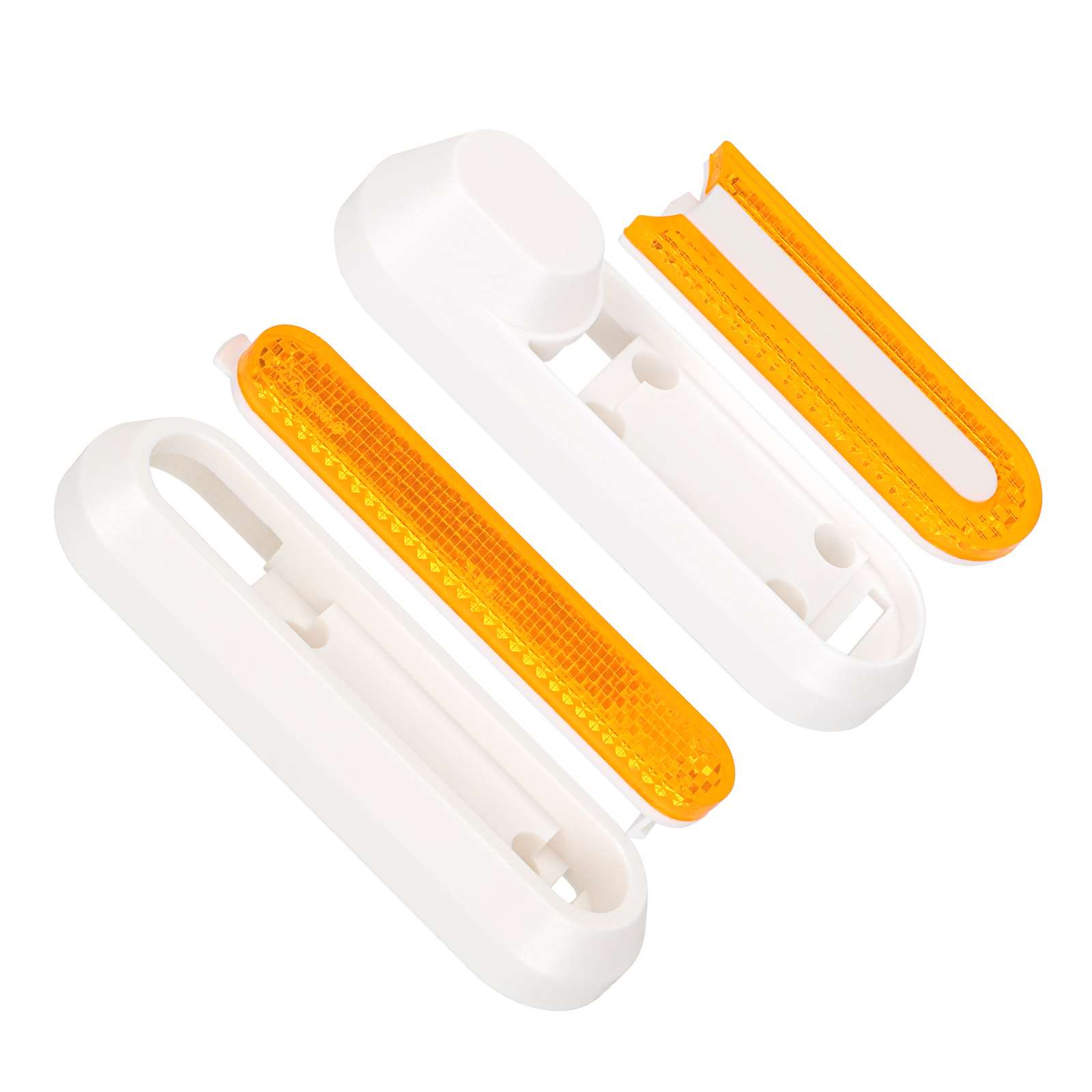 XIAOMI Set Embellecedor Neumático Blanco+Reflector Amarillo