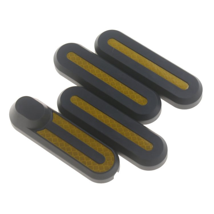 XIAOMI Set Embellecedor Neumático Negro+pegatina Amarillo