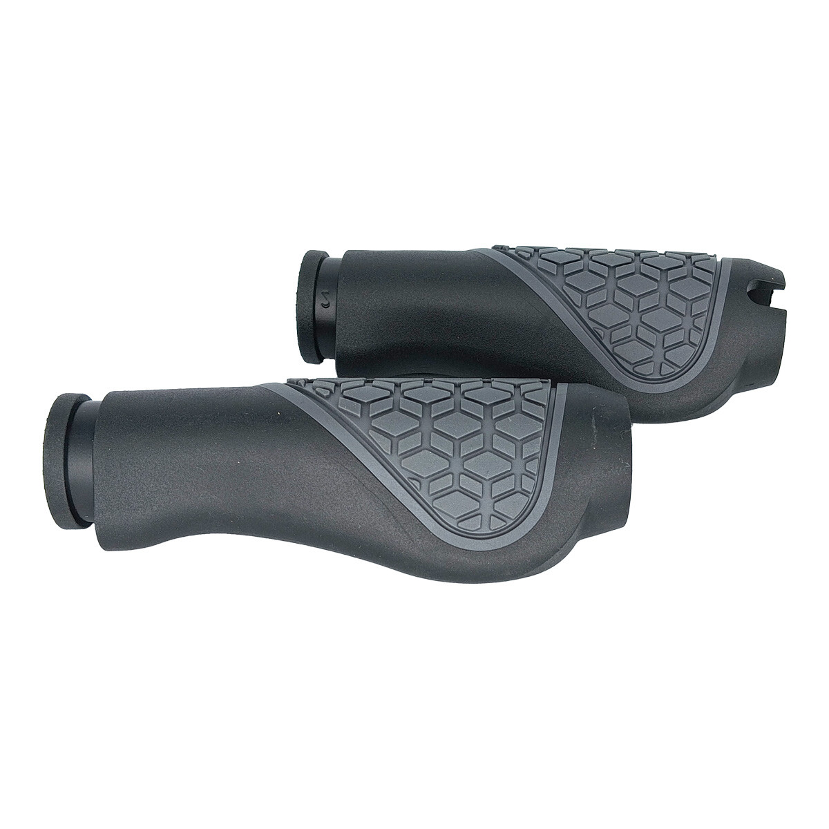 Puños Goma Gris y Negro con Anillo Negro (2PCS)