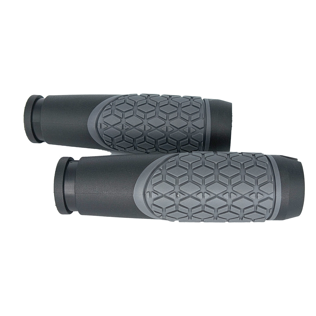 Puños Goma Gris y Negro con Anillo Negro (2PCS)