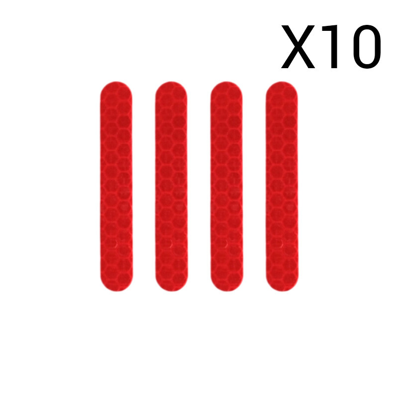 Pegatina Reflectante Rojo Zfox Max 40 PCS 83*13mm