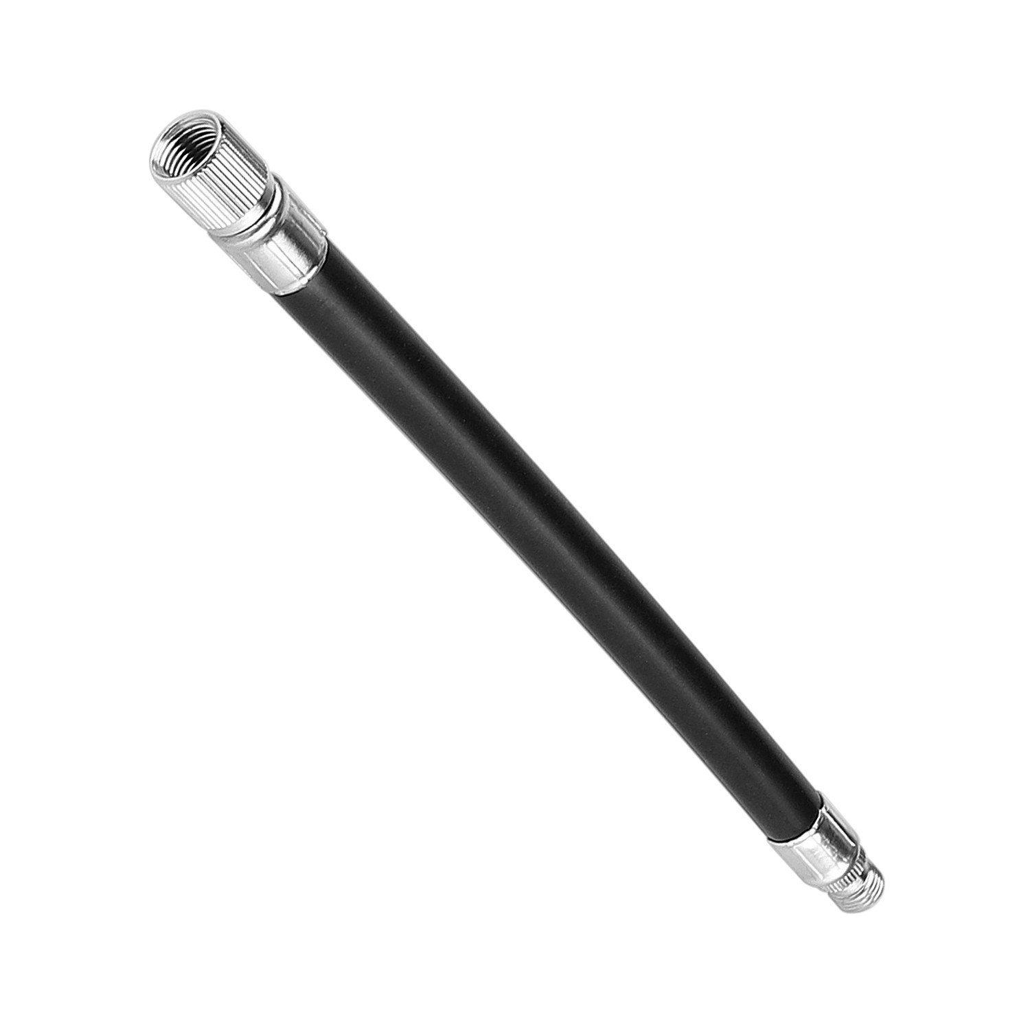 Alargador de Válvula Flexible De Goma Negra 16cm