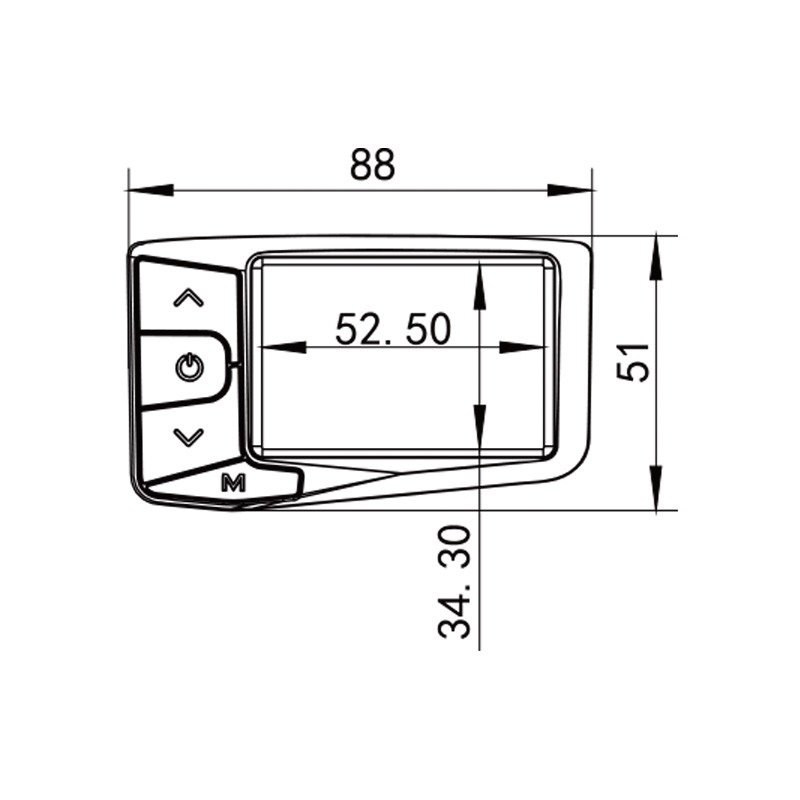 Panel Pantalla E-BIKE Rider Rock CDC13-V1.0