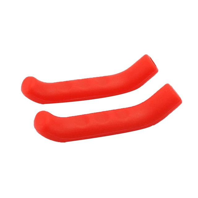 Protector De Silicona Para Maneta De Freno Patinete Y Bicicleta Rojo (2PCS)