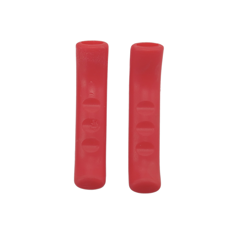Protector De Silicona Para Maneta De Freno Patinete Y Bicicleta Rojo (2PCS)