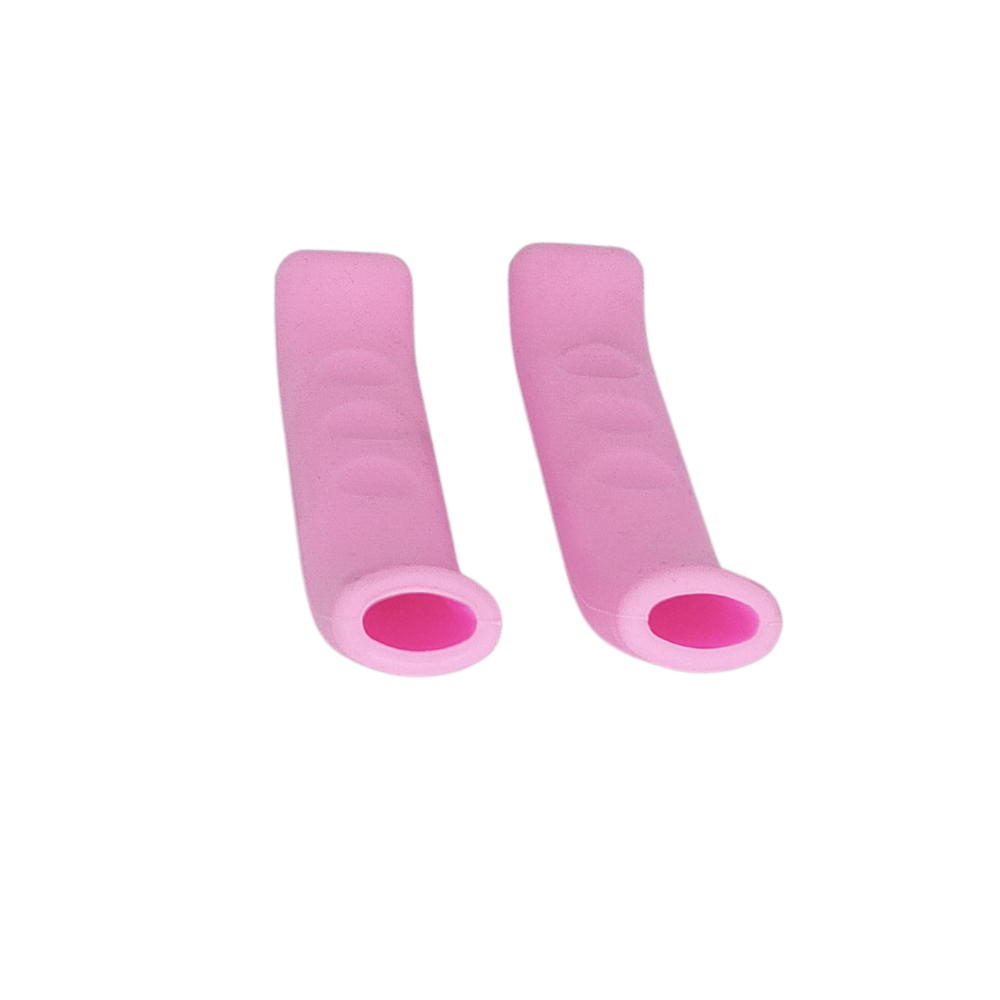 Protector De Silicona Para Maneta De Freno Patinete Y Bicicleta Rosa (2PCS)