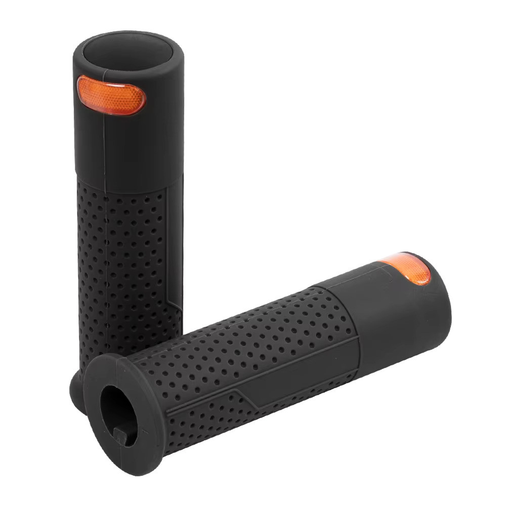 Puños Goma Negro Con Intermitentes Para Patinete