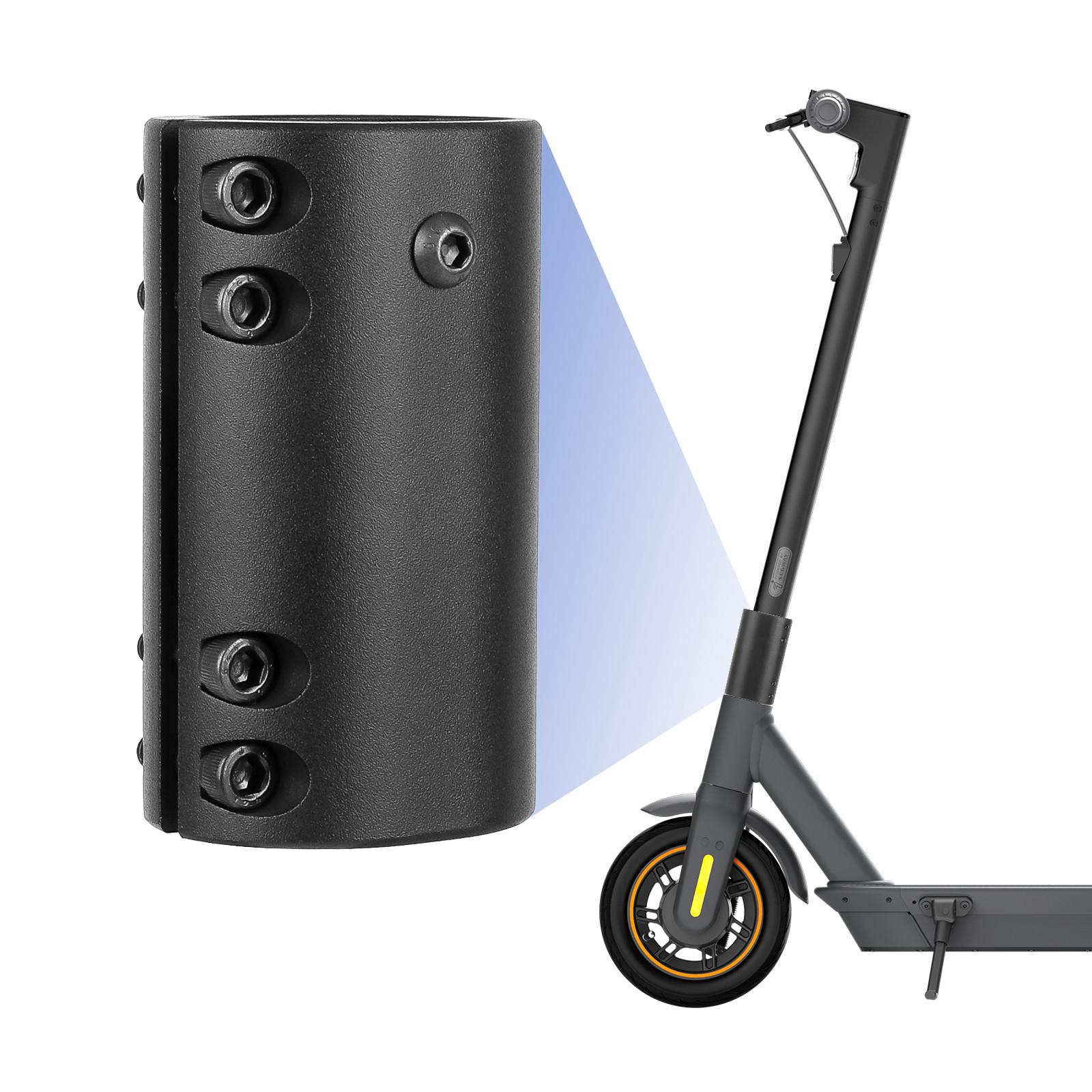 Soporte Reforzado de Pliegue de Mastil Negro G30 Max