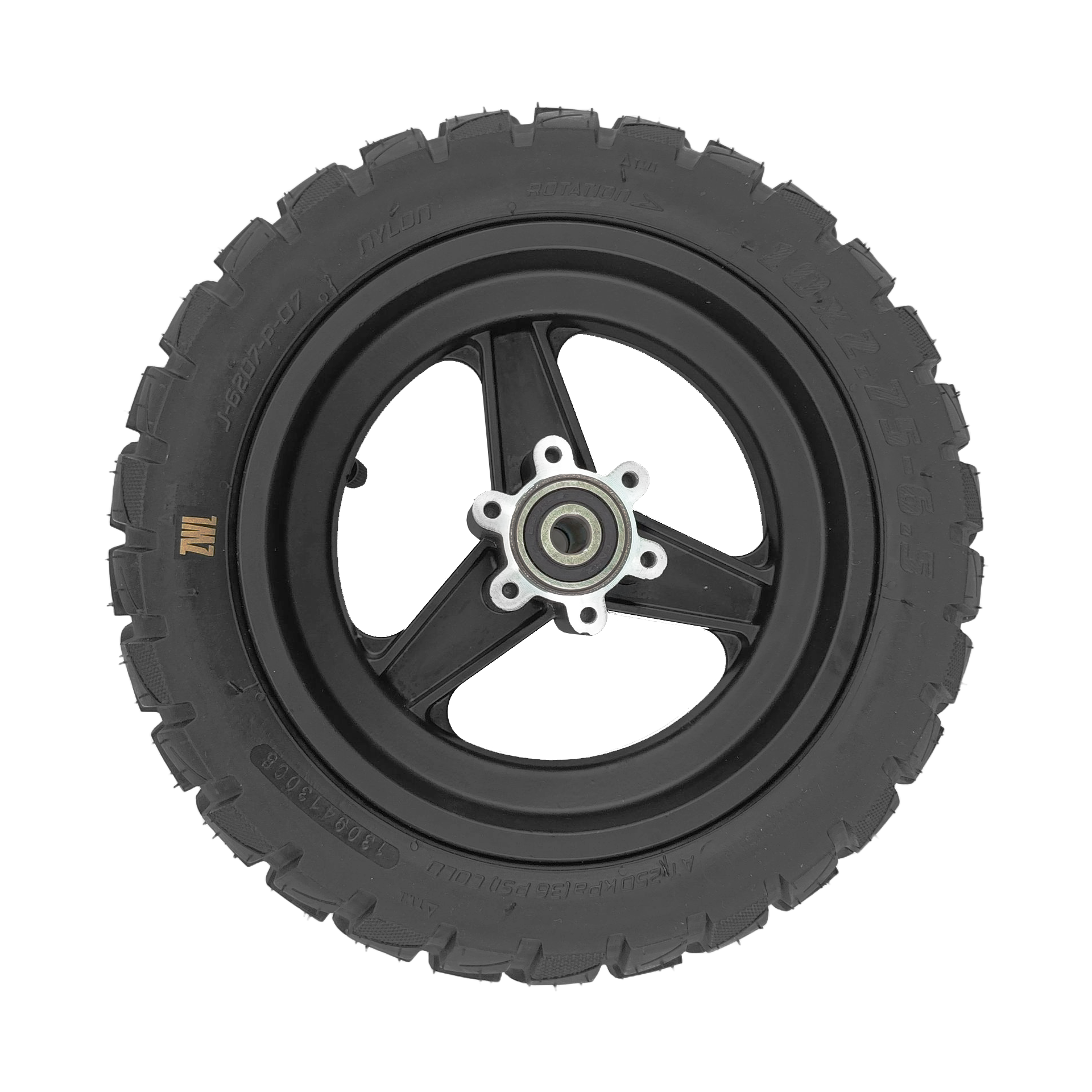 Rueda Delantera + 10*2.75-6.5 Neumático Taco Tubeless Para Zrino