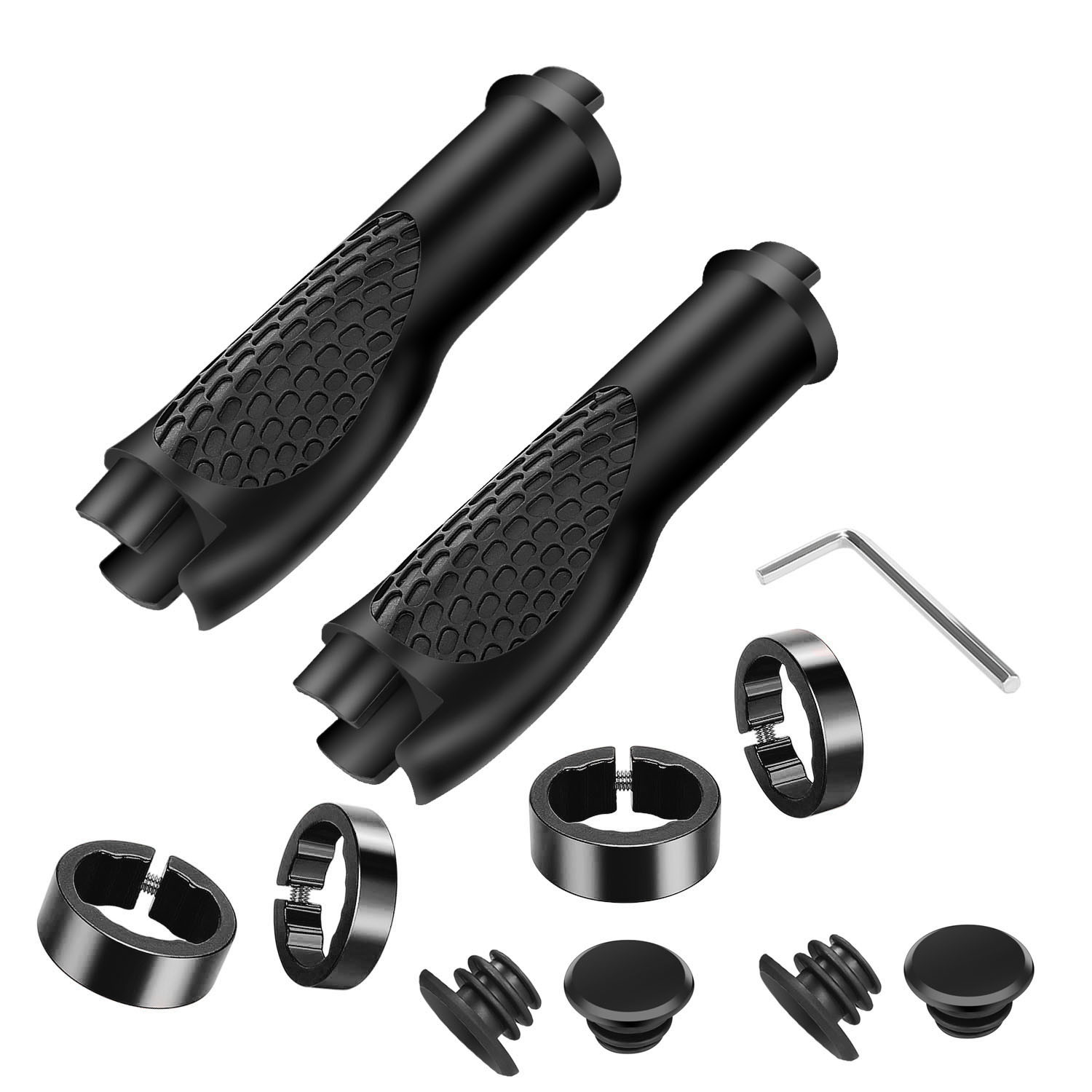 Puño Goma genérica Para Patinete y bicicleta Con Anillo Negro